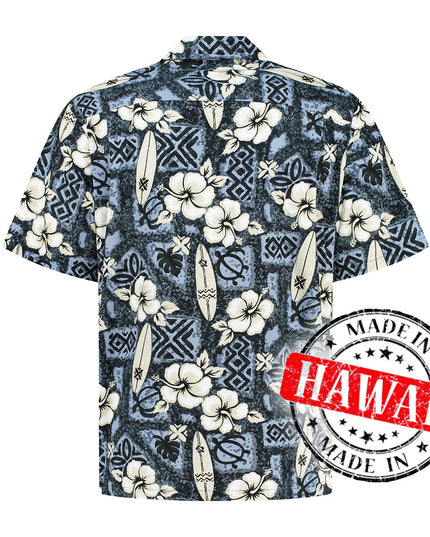 Hibiscus Surfboards Hawaiian Shirt