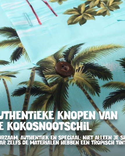 Hawaiian Shirt with Flamingos