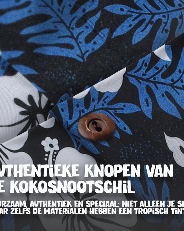 Graceful Blue Flowers Hawaiian Shirt