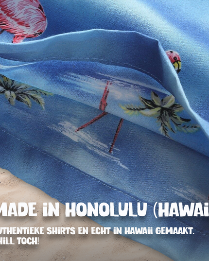 Flamingo in Water Design Hawaiian Shirt