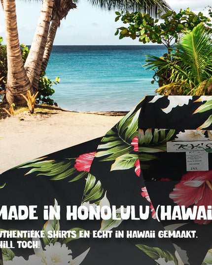 Tropical Flowers Hawaiian Shirt for Men