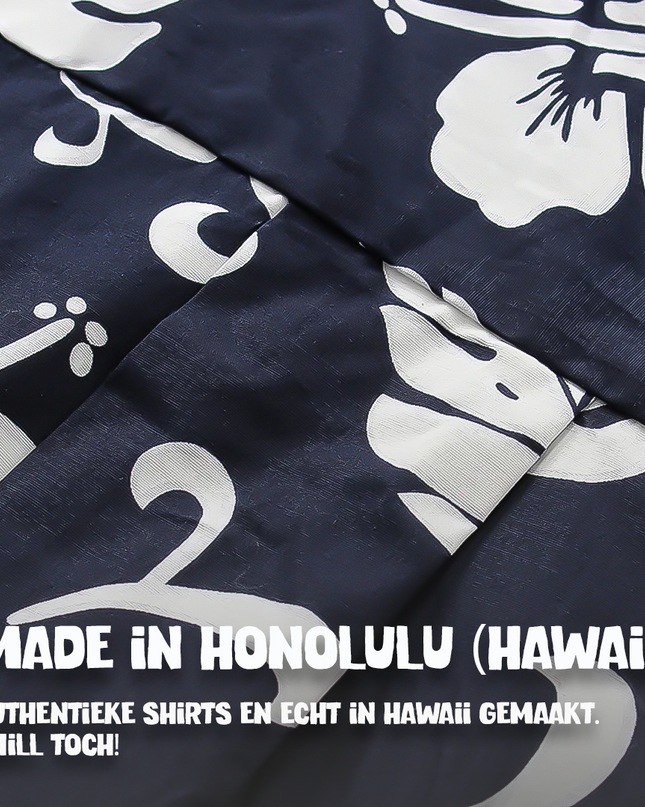 Blue Floral Hawaiian Shirt