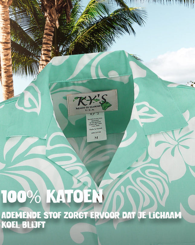 Hawaiian Shirt Vacation Flair in Turquoise