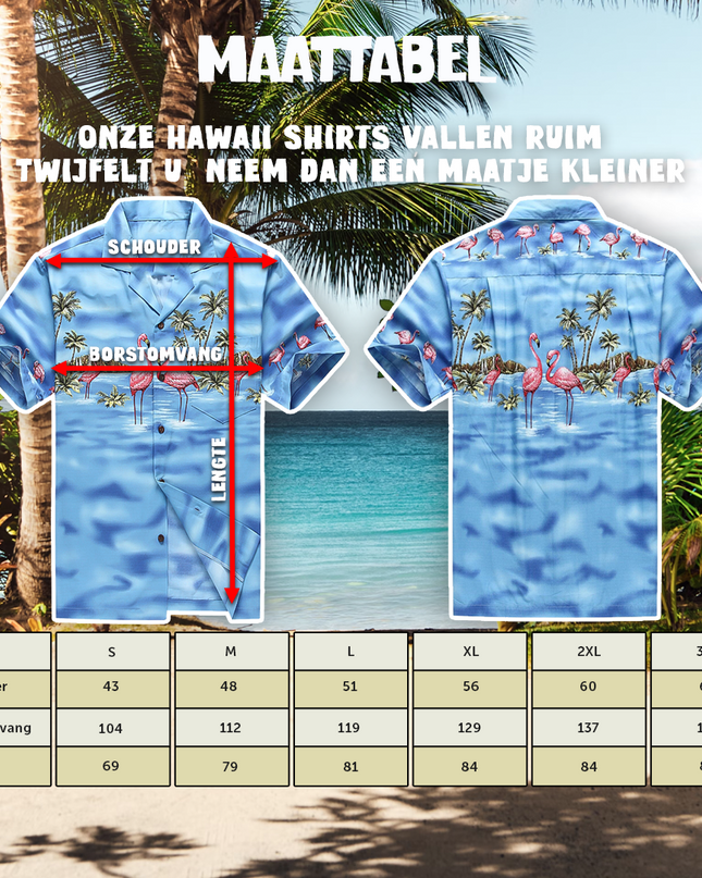 Flamingo in Water Design Hawaiian Shirt