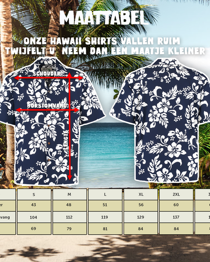 Blue Floral Hawaiian Shirt