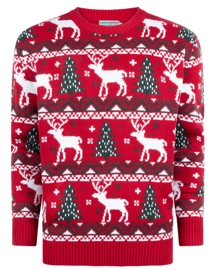 Christmas Sweater Marius for Women in Festive Red