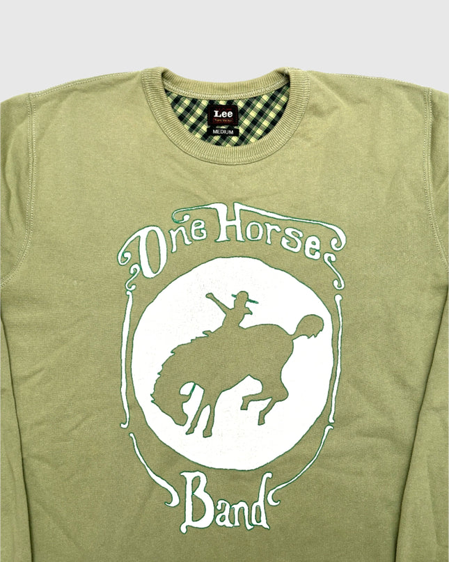 Vintage Lee One Horse Band Sweater Family Christmas Sweater