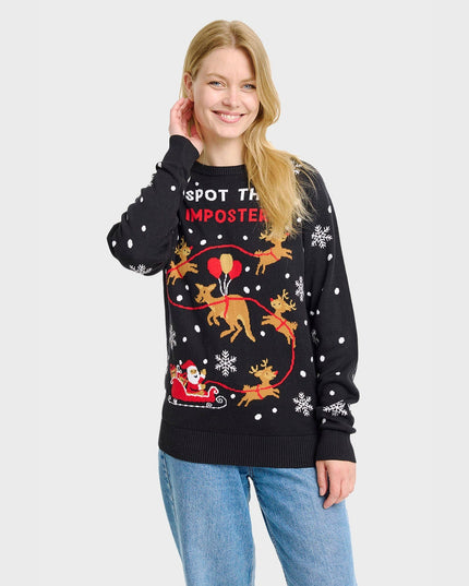 Imposter Christmas Sweater for Women - Cozy Holiday Fashion