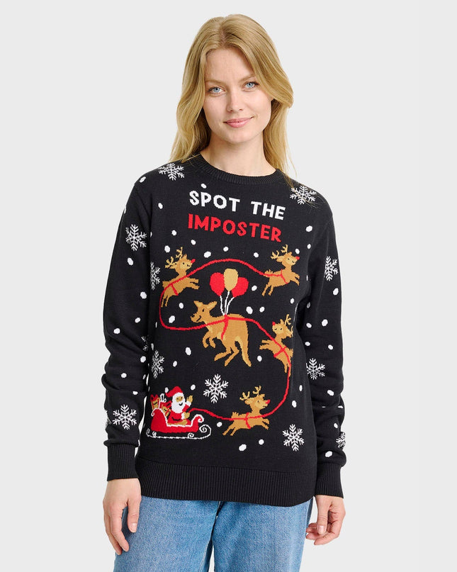 Imposter Christmas Sweater for Women - Cozy Holiday Fashion
