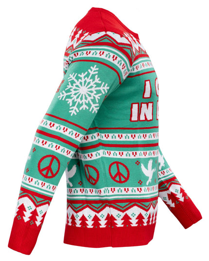 I Come in Peace Couples Unisex Ugly Christmas Sweaters