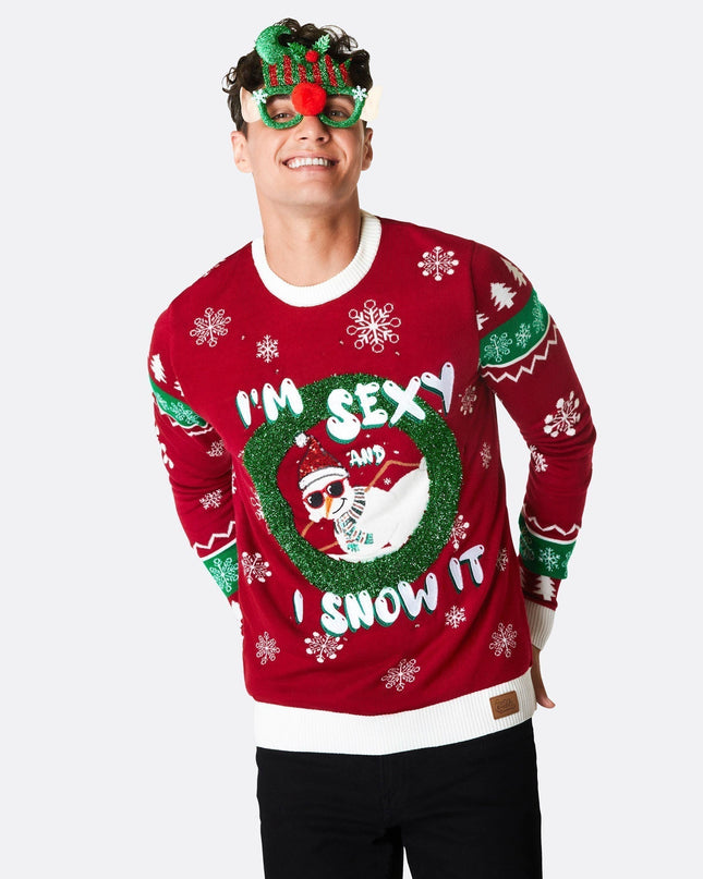 I'm Sexy and I Snow It Men's Christmas Sweater