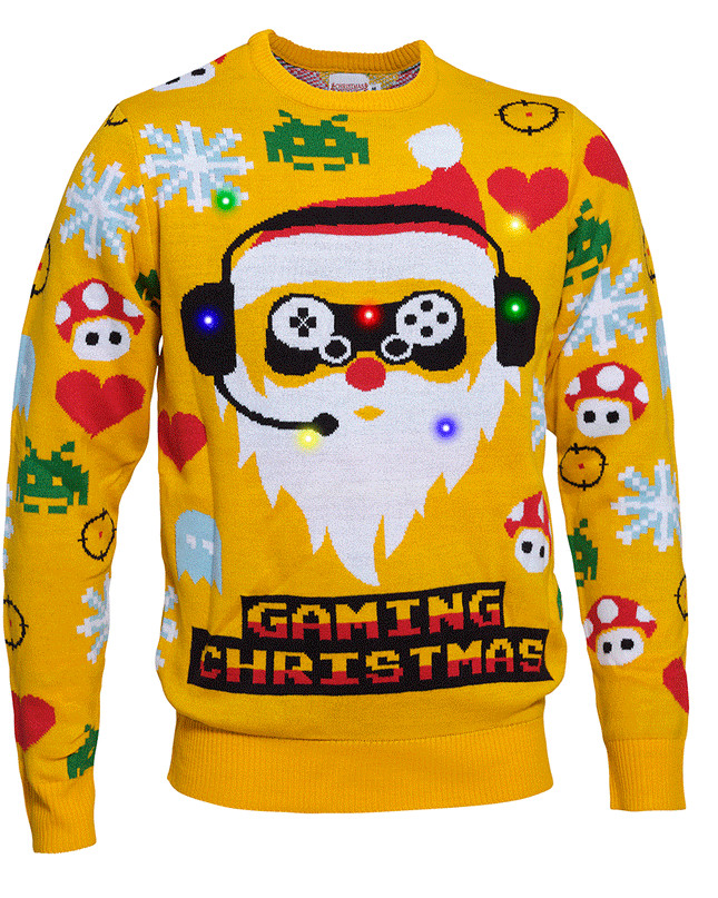Gamer Christmas Sweater for Men - Bright and Festive