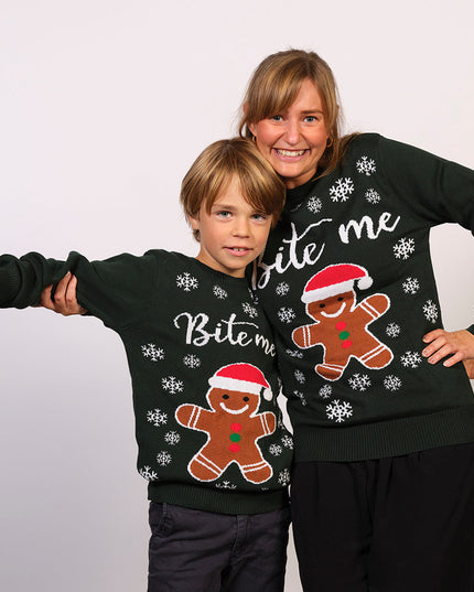 Bite Me Christmas Sweater for Kids