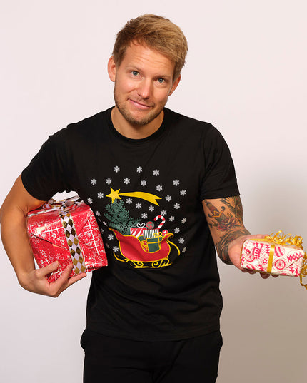 Christmas Sleigh T-Shirt for Men