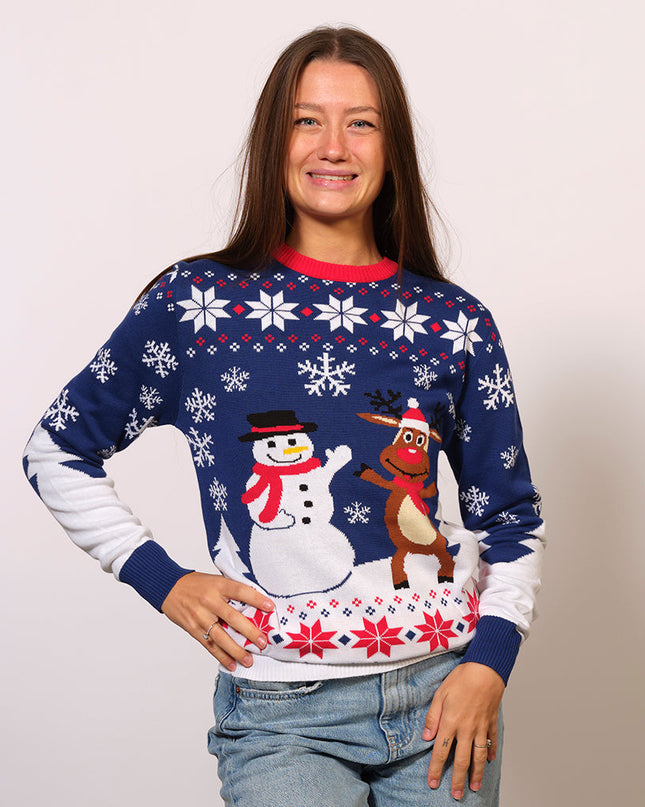 Friends Christmas Sweater - Women's Holiday Fashion