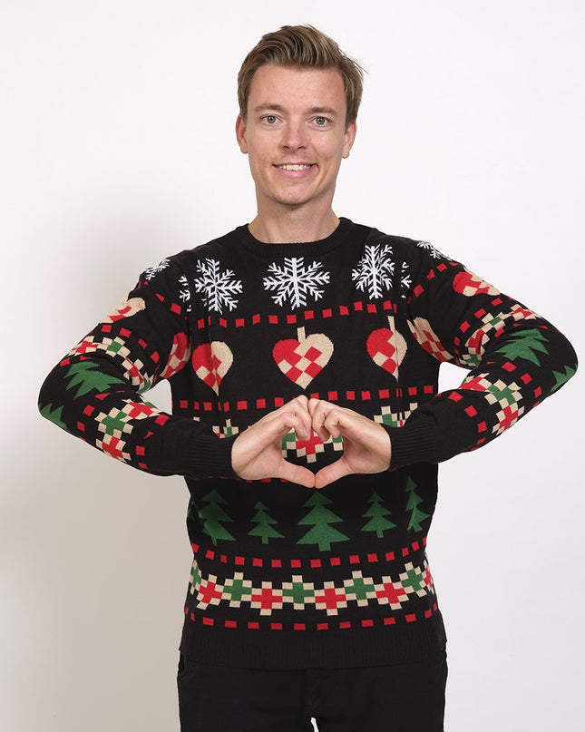 Classic Black Christmas Sweater - Unisex