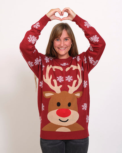 Cute Reindeer Christmas Sweater for Women