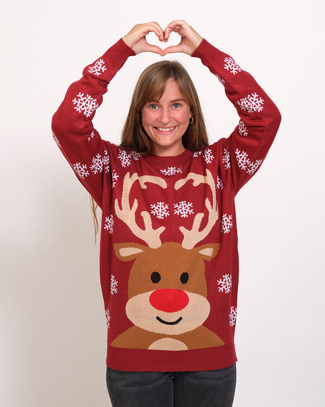 Cute Reindeer Christmas Sweater for Women