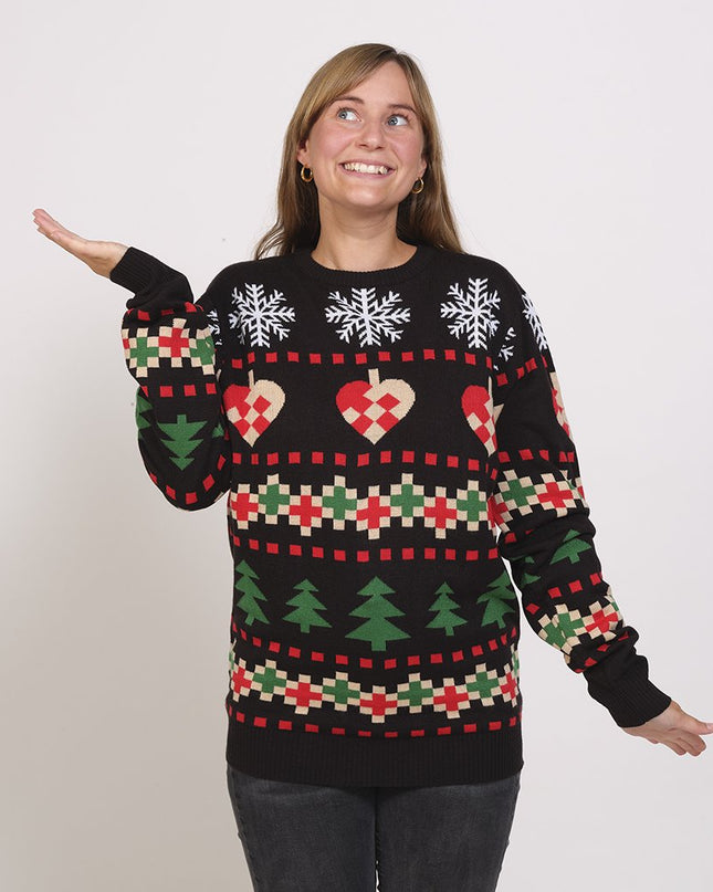 Classic Black Christmas Sweater - Unisex