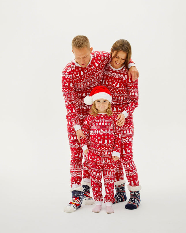 Peaceful Bordeaux Christmas Pajamas - Women's Holiday Wear