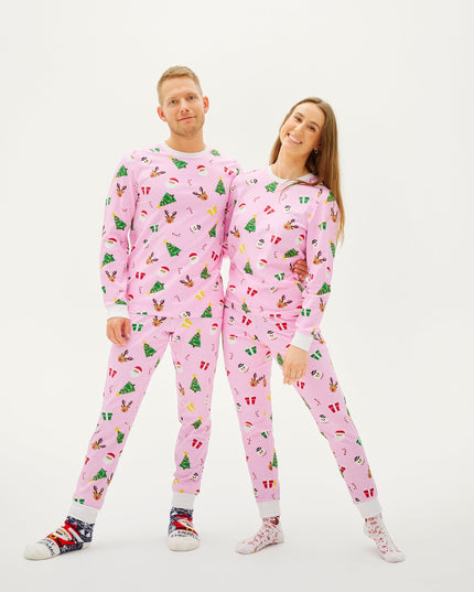Pink Christmas Pajamas for the Family