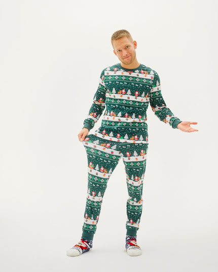 Cozy Family Green Christmas Pajamas