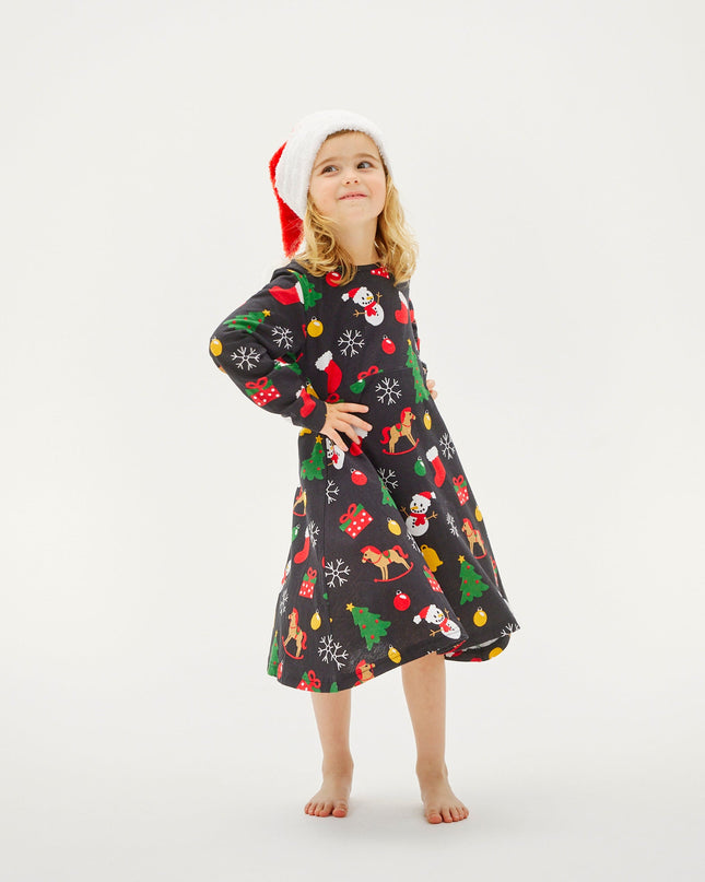 Black Christmas Dress for Kids