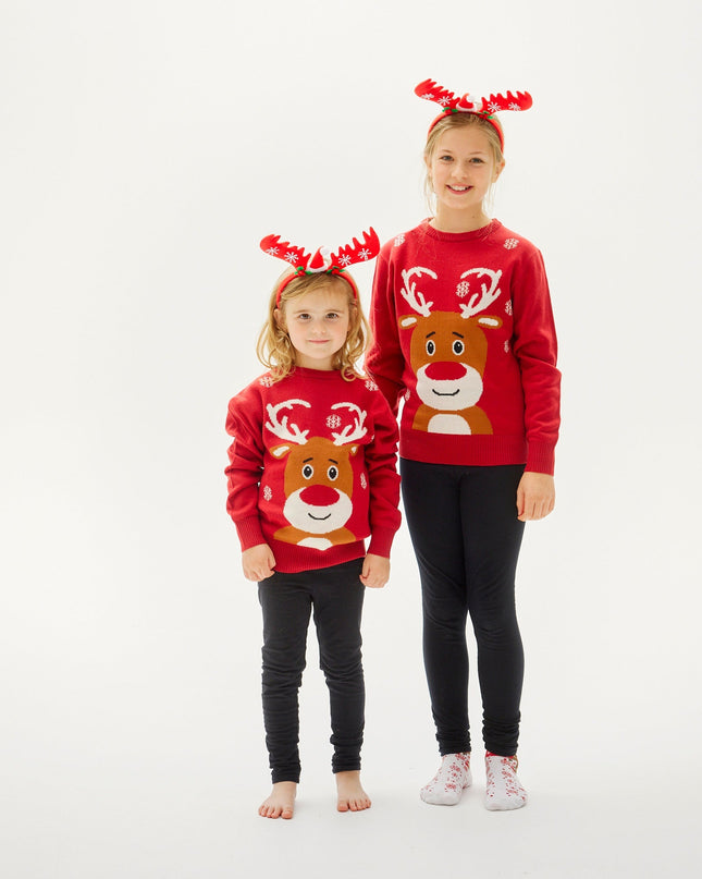 Loving Reindeer Christmas Sweater for Kids