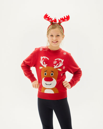 Loving Reindeer Christmas Sweater for Kids