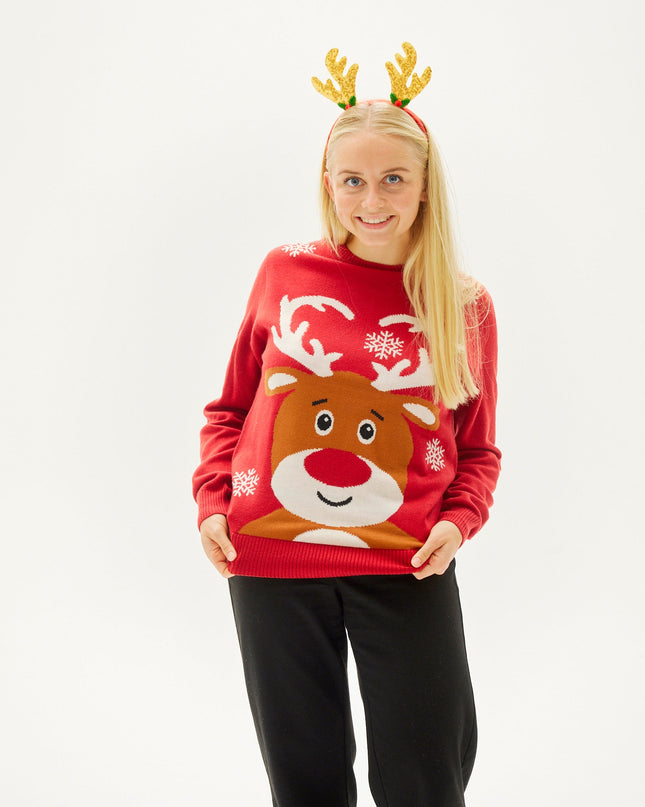Loving Reindeer Christmas Sweater for Women