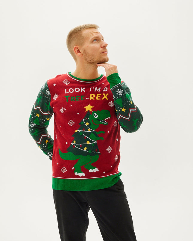 REX Tree Christmas Sweater for Men
