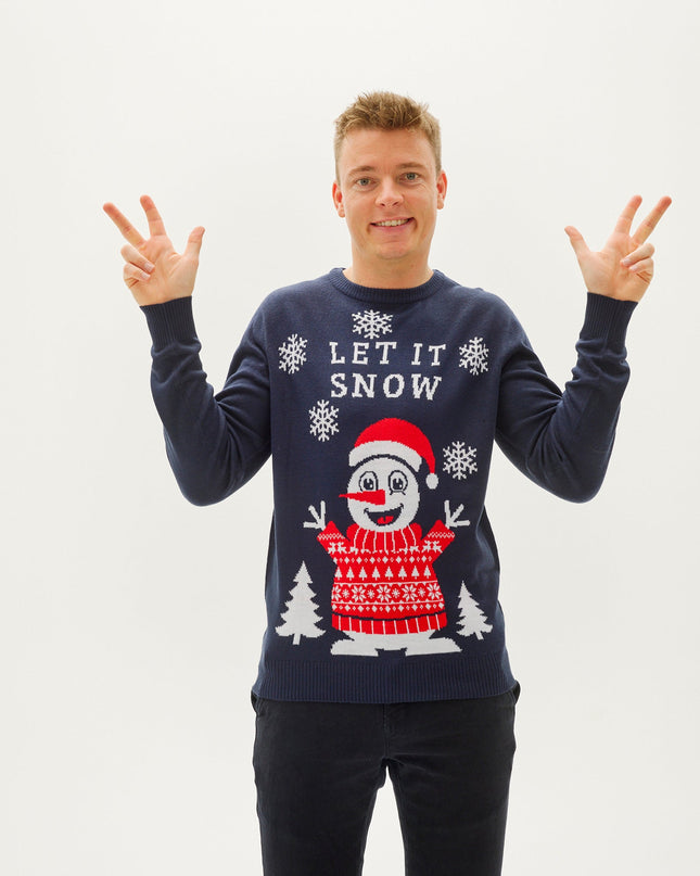 Let It Snow Christmas Sweater for Men