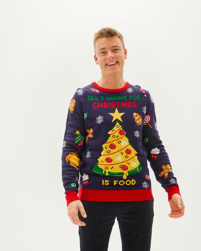 All I Want For Christmas Is Food Sweater for Men
