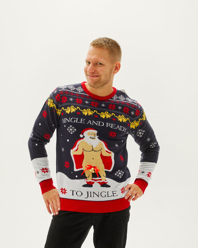 Men's Single and Ready to Jingle Christmas Sweater