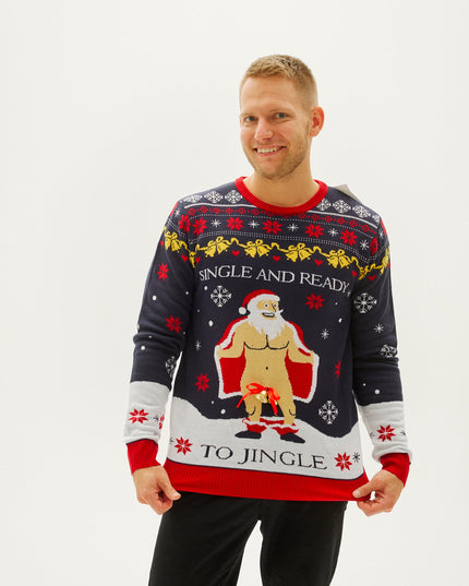 Men's Single and Ready to Jingle Christmas Sweater