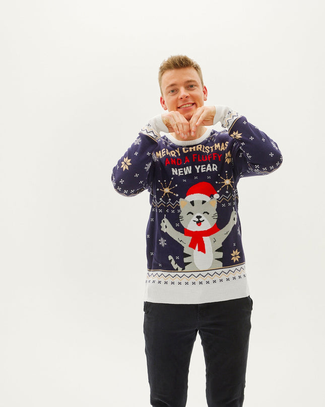 Merry Christmas and a Fluffy New Year Sweater for Men