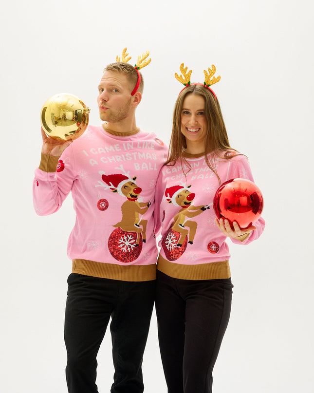 "I Came In Like A Christmas Ball" Sweater for Men - Trine Collection