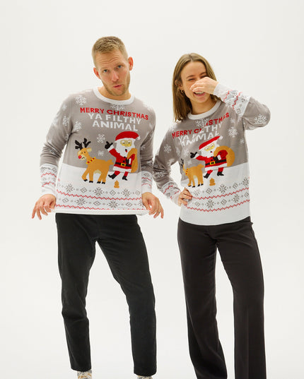 Ya Filthy Animal Christmas Sweater for Men