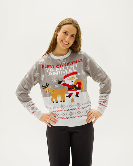 Ya Filthy Animal Christmas Sweater for Women