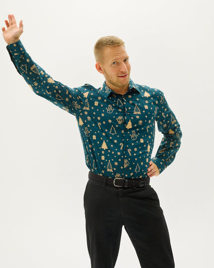 Snowman's Christmas Shirt for Men