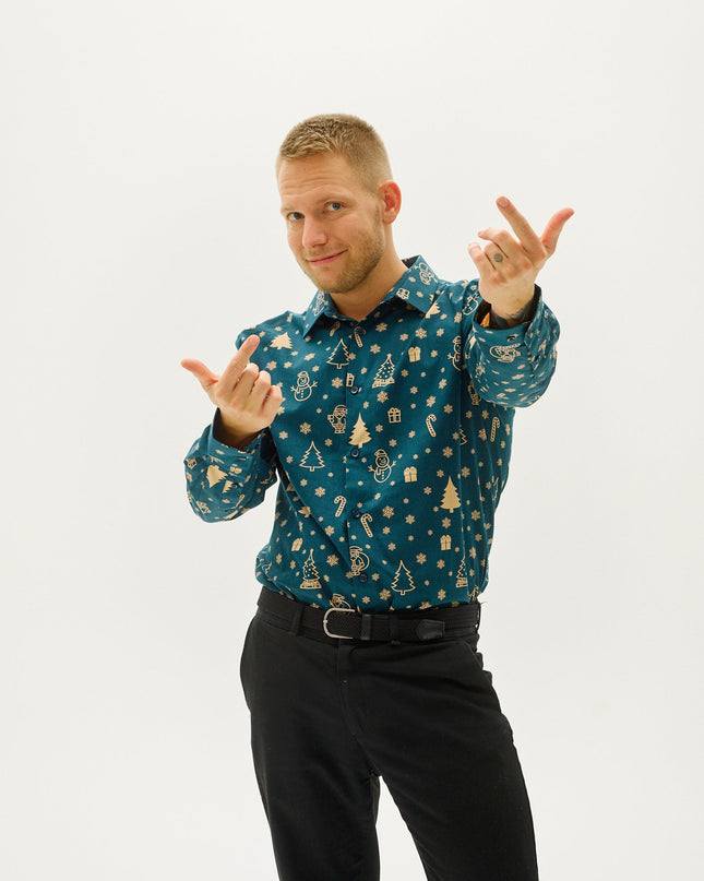 Snowman's Christmas Shirt for Men