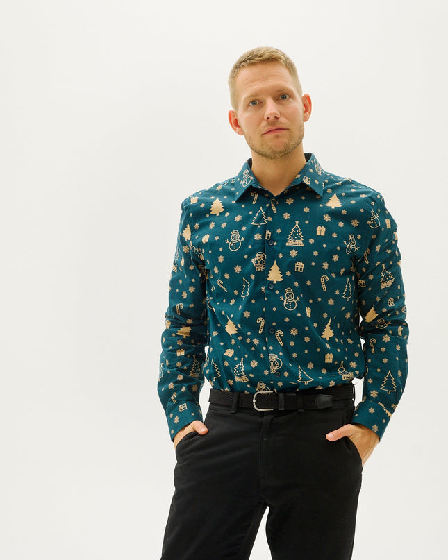 Snowman's Christmas Shirt for Men