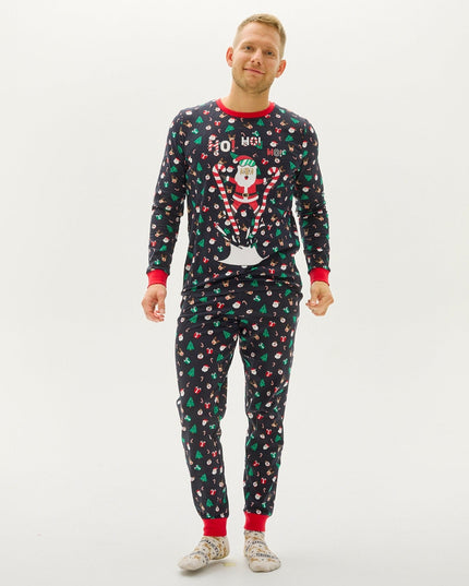 Flying Santa Christmas Pajamas for Men