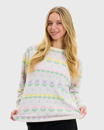 Easter Lily Sweater for Women