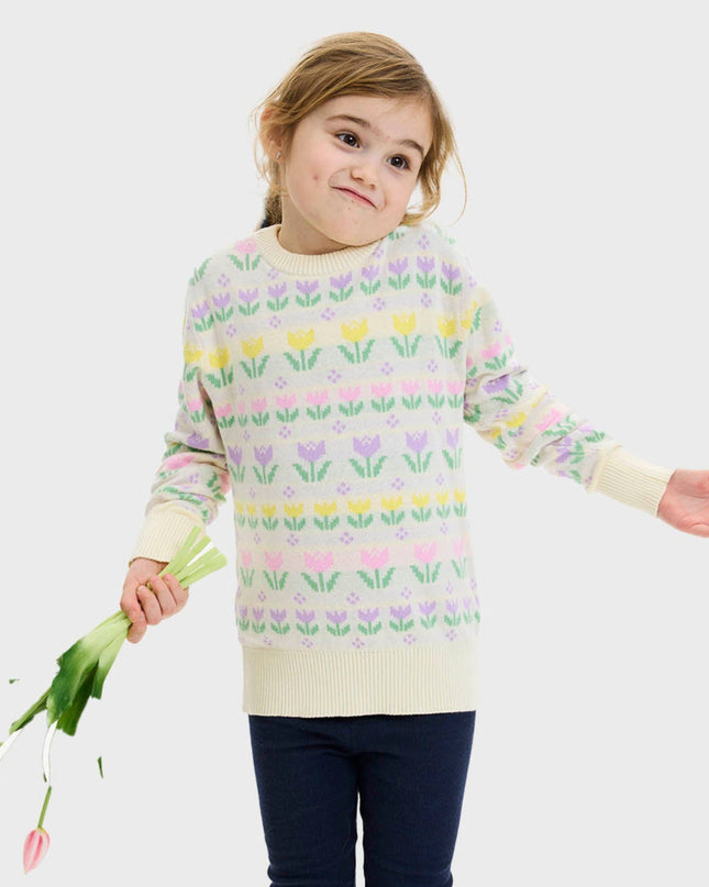 Easter Lily Sweater for Kids