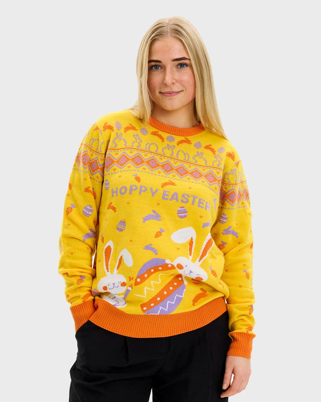 Eggercise Easter Sweater for Women
