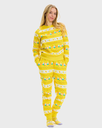Yellow Easter Sweatsuit for Women