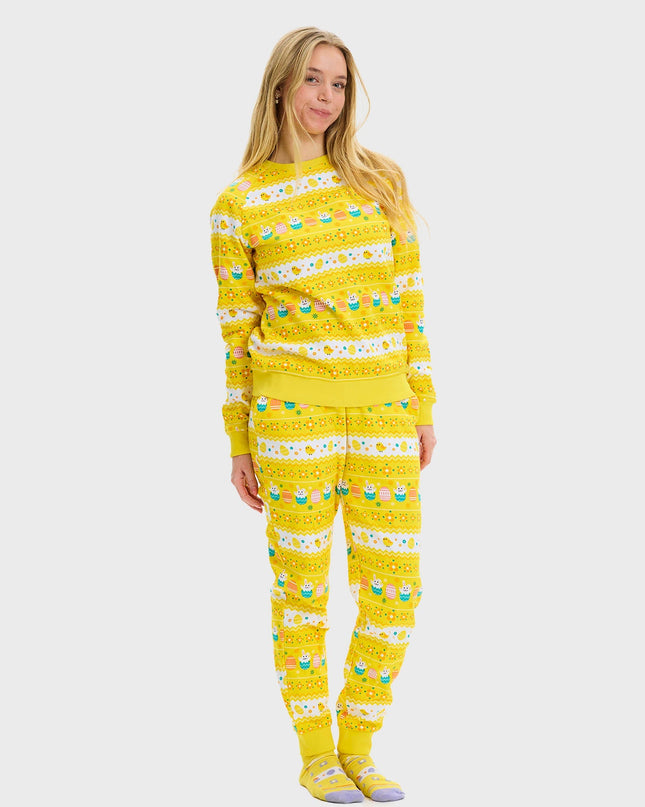 Yellow Easter Sweatsuit for Women