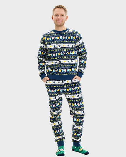 Blue Easter Sweatsuit for Men