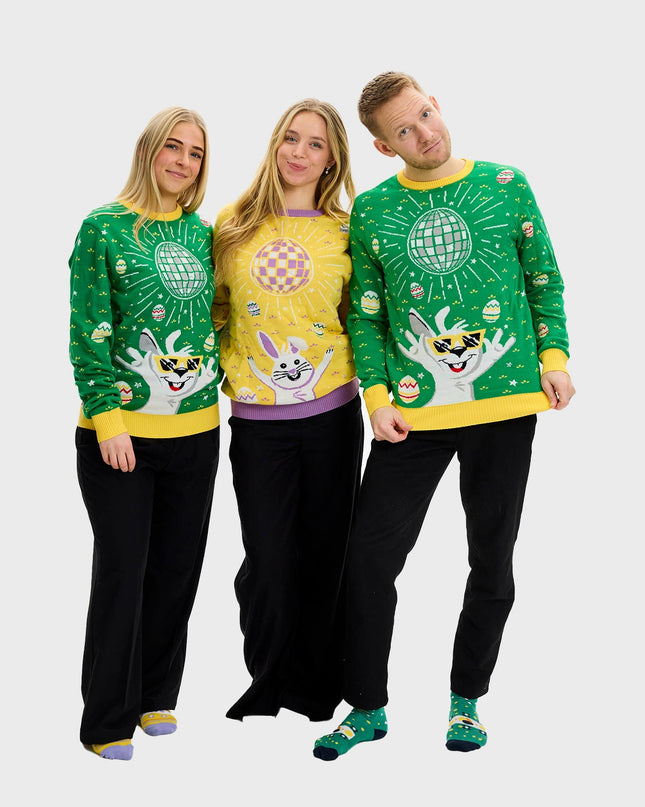 Disco Easter Sweater Green for Women